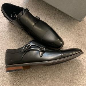 Nwt Stacy Adams Bayne Black Double Monk 